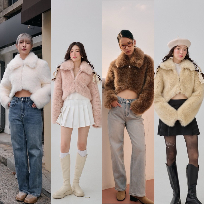 umore.made ✨❄️ Kylie fur coat (🌡️ติดลบได้) เฟอร์โค้ทคอปก ขนเรียงตัวสวย เรียบหรู ดูแพงสุดๆๆ