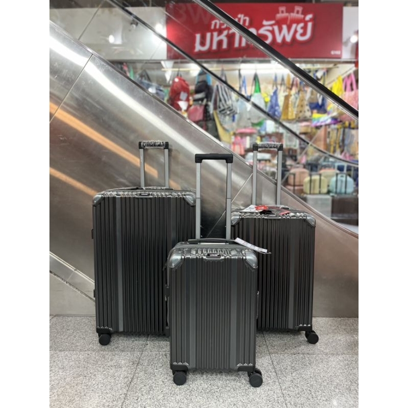 กระเป๋าเดินทางยี่ห้อ UPRISE วัสดุ PC หนา ทน กุญแจ TSA Lock แบบซิป 2ชั้น ป้องกันการกรีดขโมย