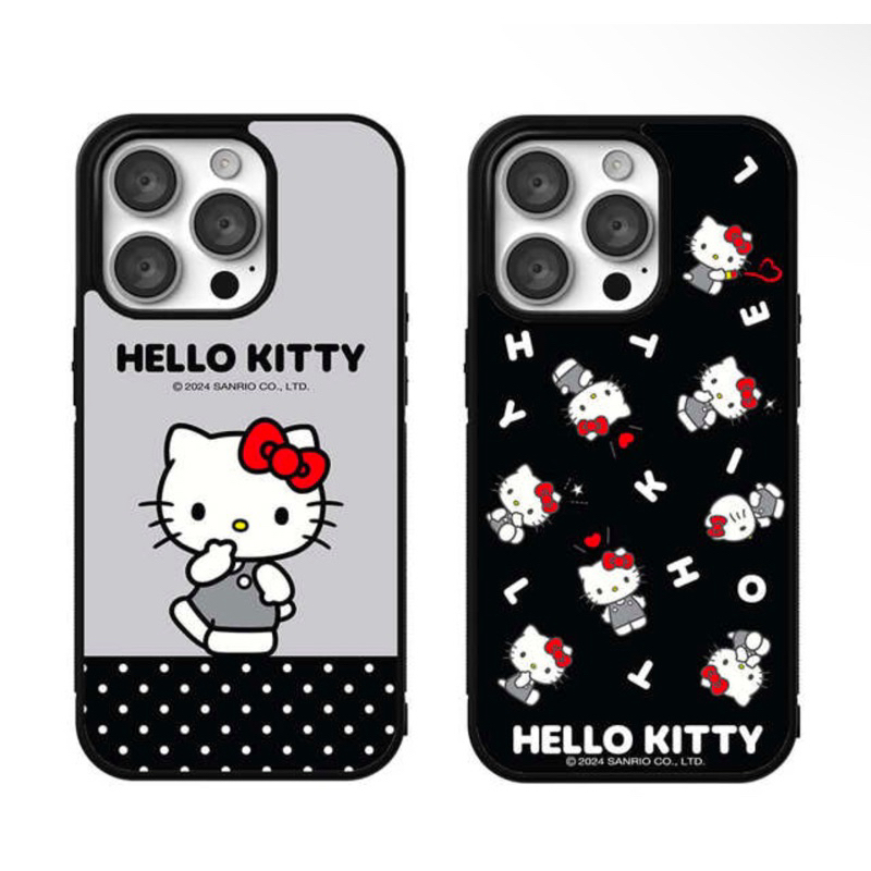 🌈 PreOrder ❤️ Hello Kitty Grey and Black Alum Case เคสคิตตี้ ลิขสิทธิ์แท้ (17 Pro Max/17 Pro/i17/16 