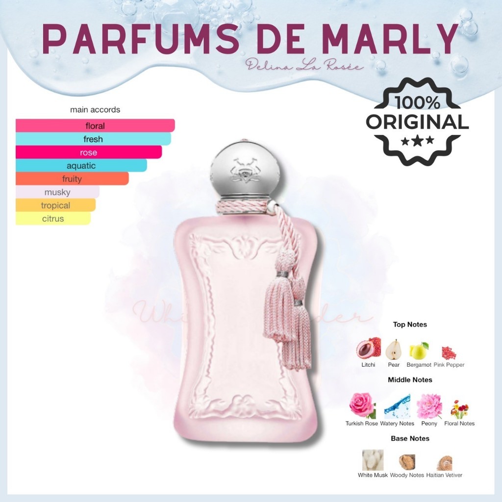 【พร้อมส่ง..!!】น้ําหอม แท้ 100% DELINA LA ROSÉE EDP น้ำหอมสำหรับผู้หญิง 2ml/5ml/10ml
