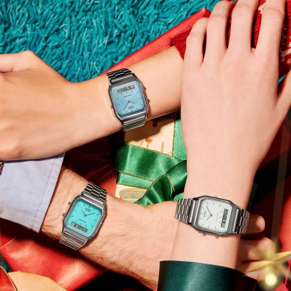 นาฬิกา Casio รุ่น AQ-230GA และ AQ-230A นาฬิกาข้อมือใส่ได้ทั้งชายและหญิง สายสเเตนเลส 2 ระบบ -ของแท้ 100% ประกันศูนย์ CMG