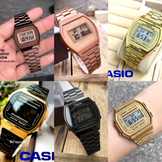 นาฬิกาชายหญิ่ง คาชิโอสเเตนเลส รุ่น B640WC  ตัวคลิบล๊อคปรับสา…