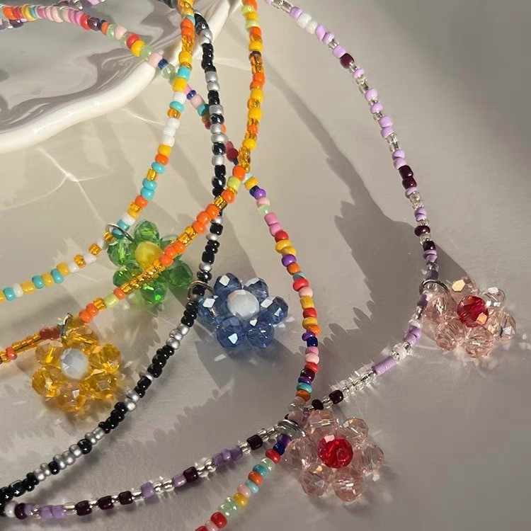 เครื่องประดับแฟชั่น🌸necklace จี้ดอกไม้ เข้ากับทุกการแต่งกาย สําหรับผู้หญิงS098