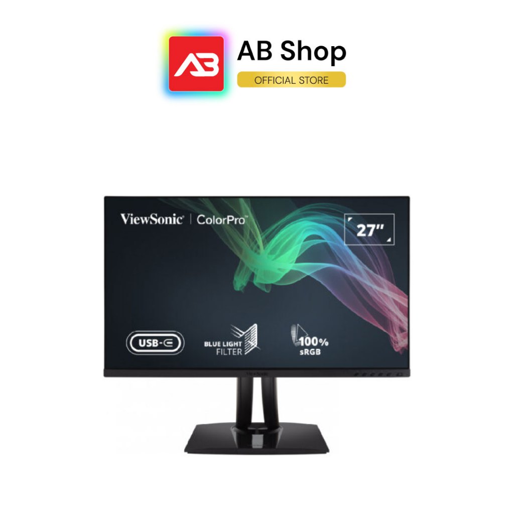 ViewSonic จอมอนิเตอร์ 27″ 4K(3840×2160)(UHD) 60Hz SuperClear IPS panel รุ่น VP2756-4K