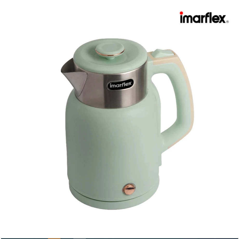 IMARFLEX กาต้มน้ำไฟฟ้า สแตนเลส 2 ชั้น ขนาด 1.5 ลิตร รุ่น IF-289G  /   IF-289  สีเขียว
