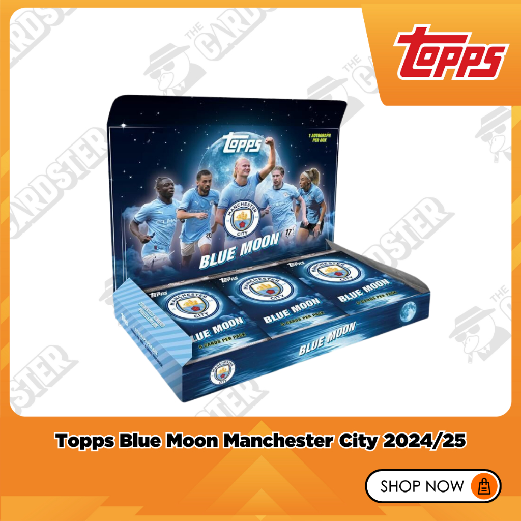 [พร้อมส่ง] Topps Blue Moon Manchester City 2024/25 แฟนเรือใบสีฟ้า ห้ามพลาด!