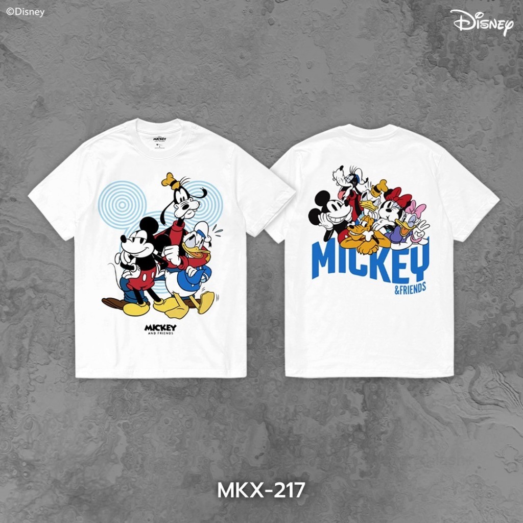 Power 7 Shop เสื้อยืดการ์ตูน "Mickey Mouse & Friends" ลิขสิทธ์แท้ DISNEY (MKX-217)