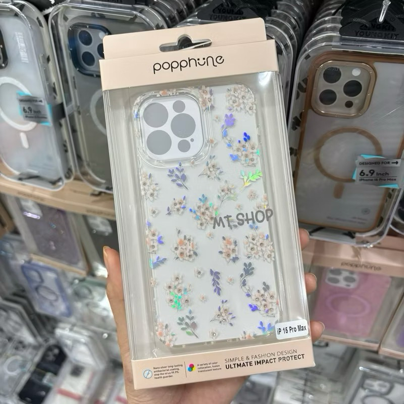 🎉Mobest เคส ลายดอกไม้ สำหรับรุ่น 16 / 16Plus / 16Pro / 16ProMax