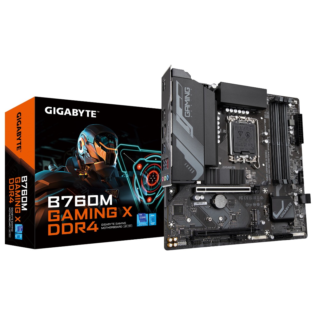 MAINBOARD (เมนบอร์ด) 1700 GIGABYTE B760M GAMING X (DDR4) ประกันศูนย์ไทย พร้อมส่ง