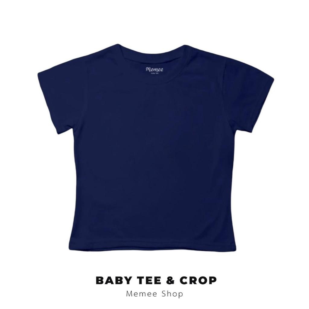 MEMEE ~ เสื้อยืดCotton นิ่มใส่สบาย S-XL(สีพื้นผู้หญิง) รูปที่ 3