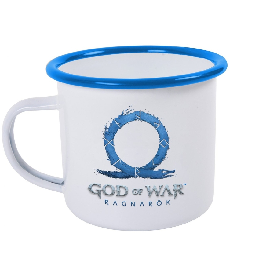 GOD OF WAR RAGNAROK COLLECTIBLE ENAMEL STEEL MUG
