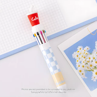 24Hr ปากกาหลายสี 10สี ปากการูปอาหาร 10C pen ปากการูปแฮมเบอร์เกอร์ ปากการูปขนมปัง ปากการูปพิซซ่า ปากการูปเฟรนช์ฟราย