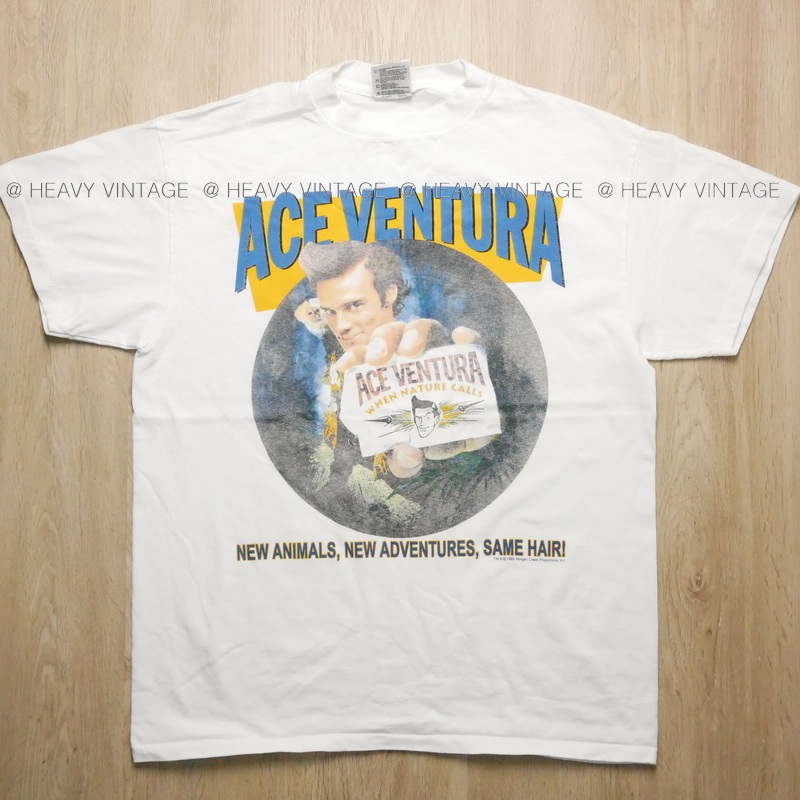 ACE VENTURA Jim Carrey Legendary Movie เสื้อหนังตำนาน เสื้อวินเทจ  vintage shirt