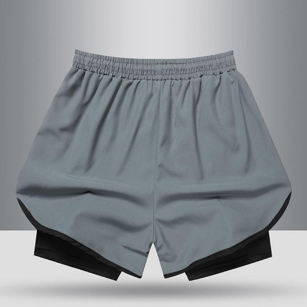 กางเกงขาสั้น ผช กางเกงกีฬา กางเกงบอล กางเกงว่ายน้ำ ผ้า2ชั้นทำจากเรยอน แห้งเร็ว ระบายอากาศได้ดี และยืดหยุ่น - รูปที่ 7