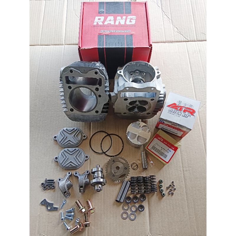 ชุด4วาล์ว66/67 ใส่ w125 งานฝาแรง(RANG) พร้อมเซตหลังวาล์วลูกสูบAIRสลัก15 พร้อมหลบวาล์วใส่ชัก5 ชัก7