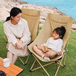 TOP SUN Janet ( 1Free1 ) เก้าอี้แคมป์ปิ้ง (ทรงอ้วน หลังสูง 90 ซม.) เก้าอี้สนาม เก้าอี้พับ