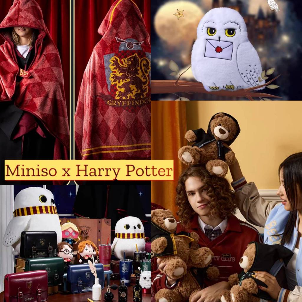 [พร้อมส่งบางชิ้น/Pre-order]MINISO จีน x HARRY POTTER ตุ๊กตา หมอน พวงกุญแจ ผ้าห่ม แฮรี่พอตเตอร์ hogwarts Hedwig ช็อปจีน