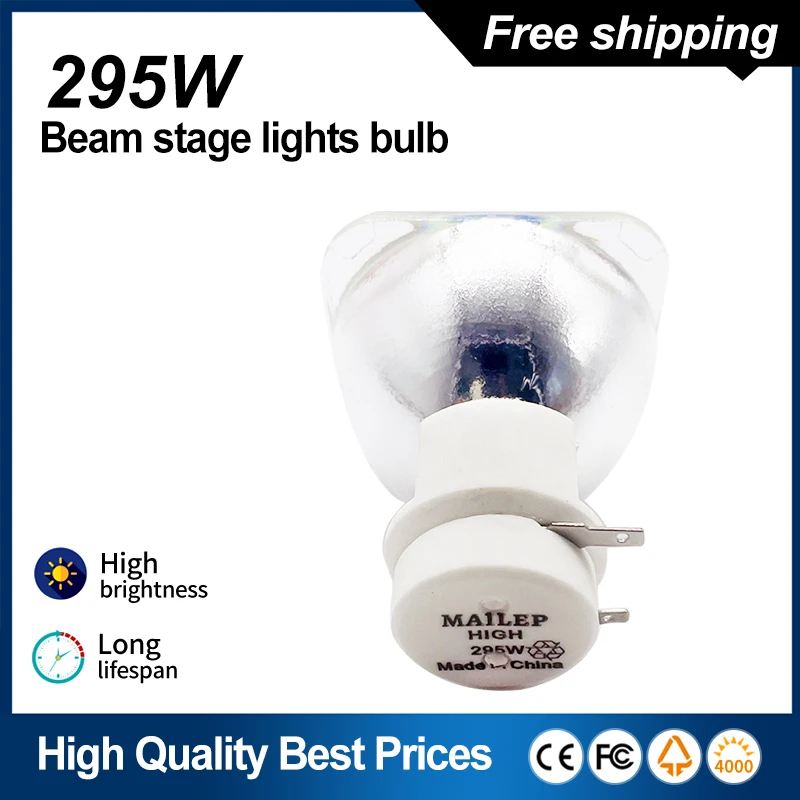 Free Shipping 1PCS/Lot 295W Lamp mailepu 295W Moving head beam light bulb Replaceable with 295w Lamp