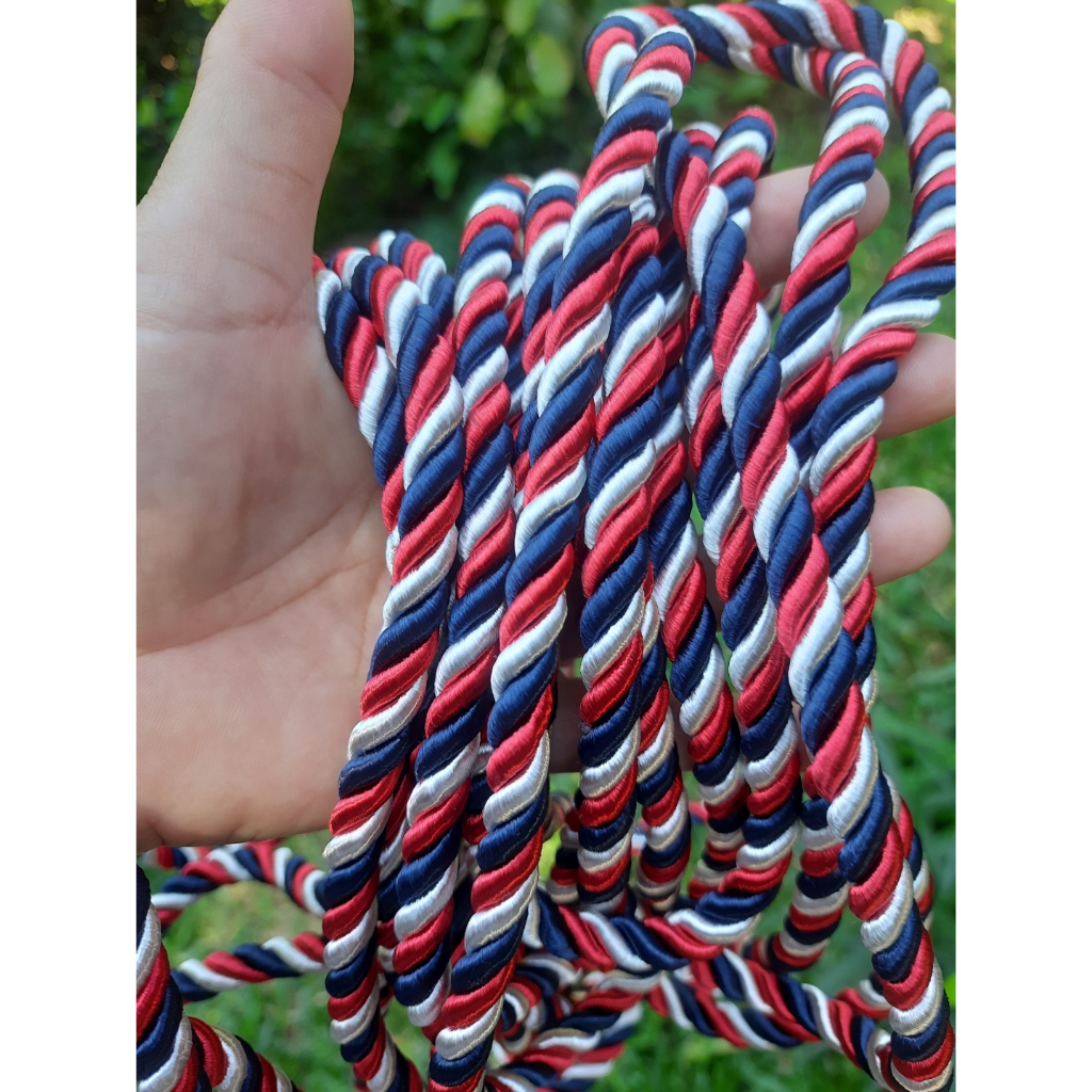 เชือกเกลียวลวดลาย สี