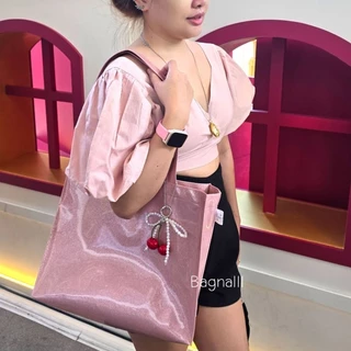 รุ่นBoxBagกระเป๋าหิ้วสะพายข้างกลิตเตอร์กากเพชรรุ่นทรงแนวนอนใส่โน๊ตบุ๊ค,ipad12.9"ใส่แฟ้มขนาดA4ถึงF4