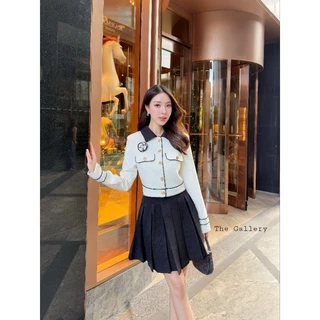 The gallery ชุดเซ็ตเสื้อแขนยาว+กระโปรงซับกางเกง