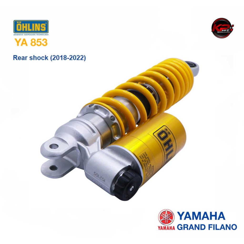 โช๊คหลัง OHLINS YA 853 FOR YAMAHA Grand Filano Hybrid 18 (OHLINS รับประกัน 2 ปี)