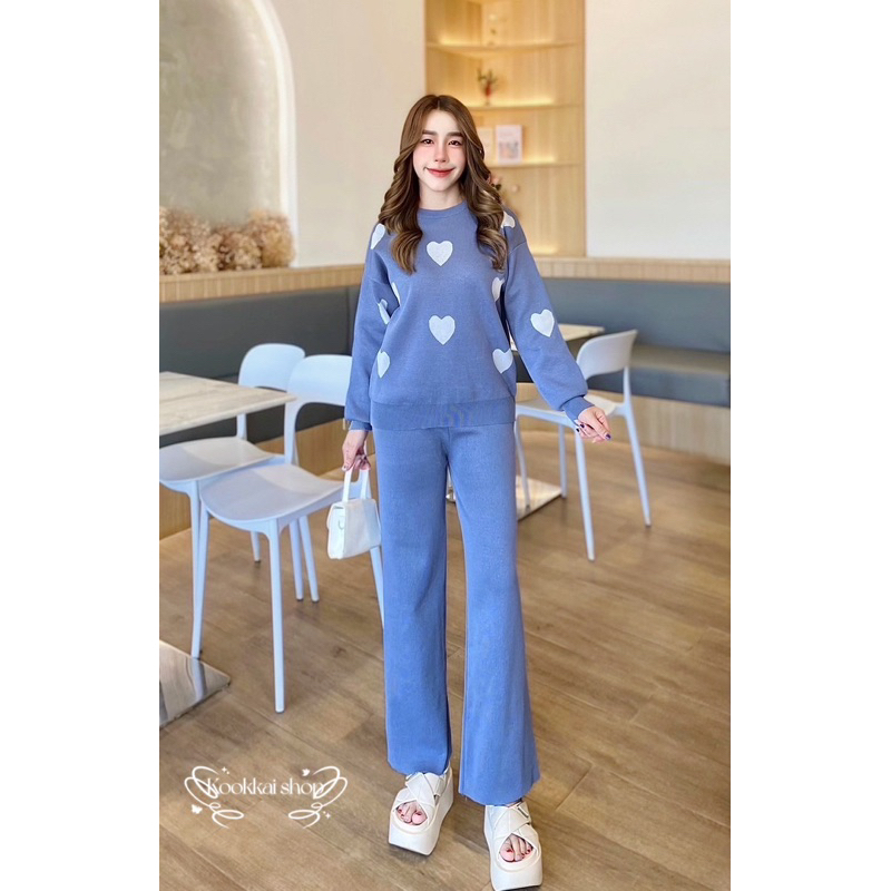เสื้อแขนยาว+กางเกง (รุ่น ชาเย็น )