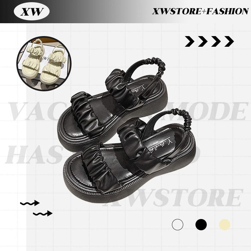 XWshopee ใหม่ล่าสุด รองเท้าเเฟชั่นกาหลี โทนสีน่ารัก 3 สีให้เลือก ได้ลุคดูเเพงมีสไตล์ เเมทช์ได้ทุกชุด ลุคไหนก็ลงตัว เอาใจ