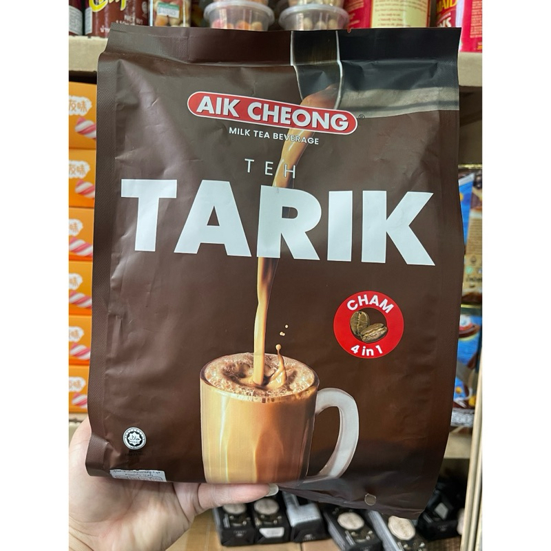 กาแฟ AIK CHEONG 4​in1 Teh​ tarik​ combo milk​ tea​ ชาดำผสมไวท์คอฟฟี่ 12 ซอง ซองละ 38 กรัม
