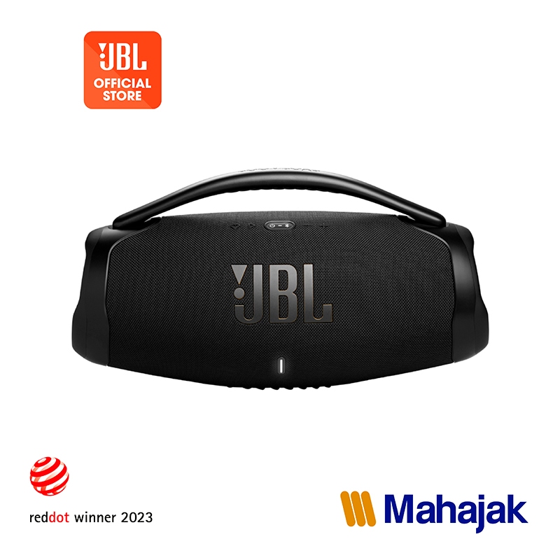 JBL Boombox 3 ลำโพงบลูทูธแบบพกพาเสียงทรงพลัง เสียงเบสลึกกว่า กันน้ำและฝุ่นระดับ IP67 ใช้งานได้นานสูงสุดถึง 24 ชั่วโมง
