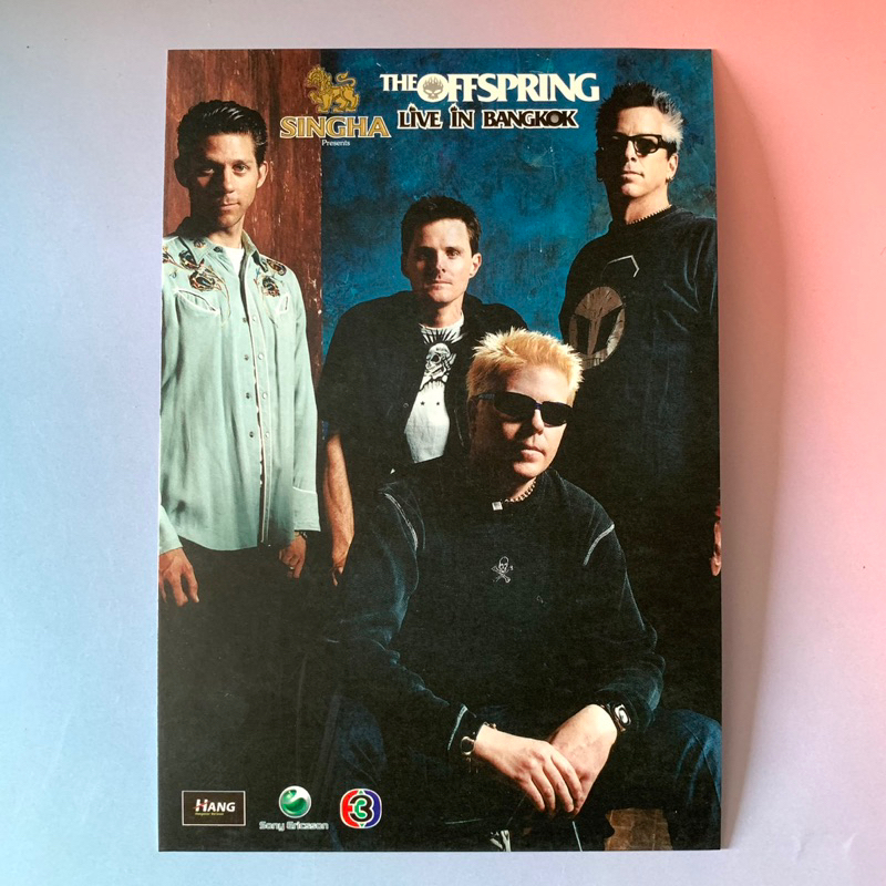 🛒 (พร้อมส่ง) โปสการ์ดคอนเสิร์ต ของแท้: "The Offspring" Live in Bangkok 2004 [Postcard/Pose1]