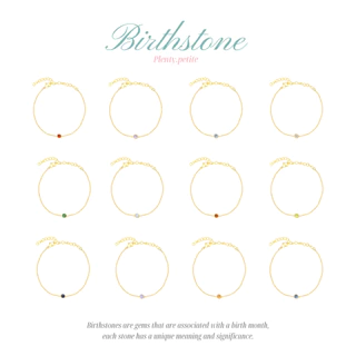 Petite Birthstone Bracelet สร้อยข้อมือเพทายประจำเดือนเกิด