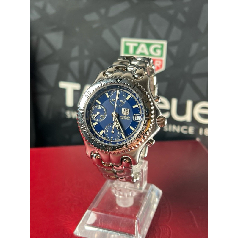 Tag Heuer Link Sel Blue Dial Automatic Chronograph