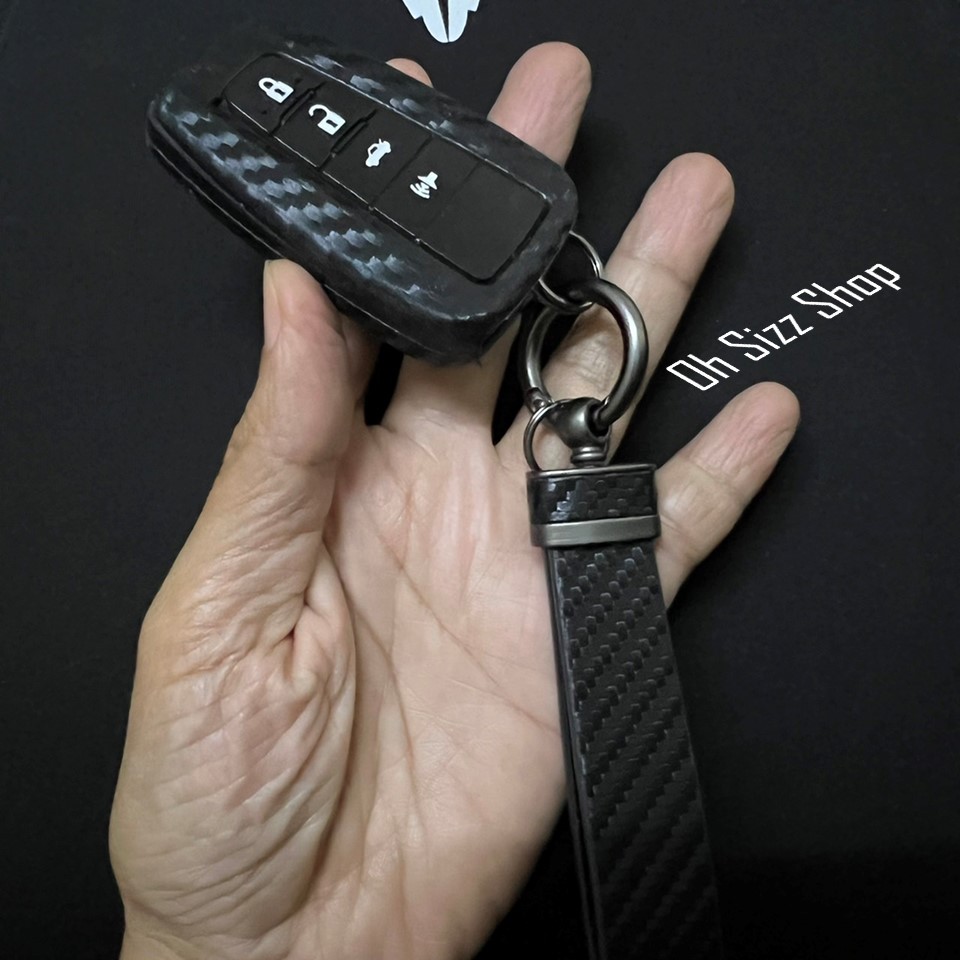 เคสรีโมท Toyota Cross GR Sport, CHR GR  ซิลิโคนลายเคฟล่าหุ้มรีโมทรถ สามารถถอดกุญแจรีโมทได้ (Kevlar Silicone Protective )