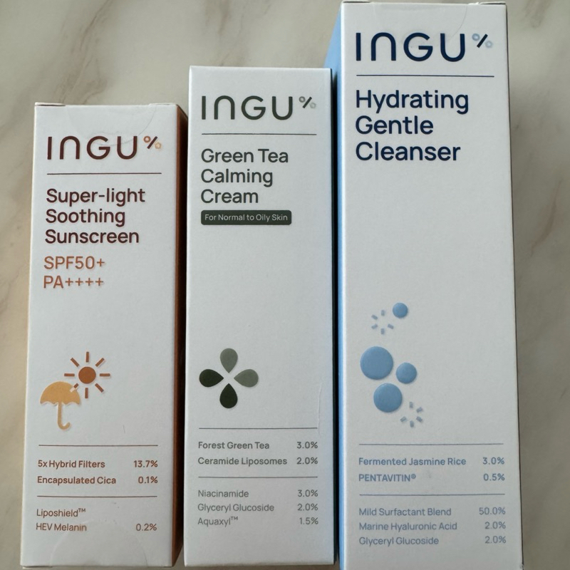 Ingu cream cleansing sunscreen set 3 ชิ้น
