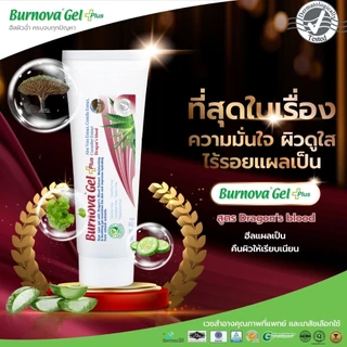 Burnova Gel Plus Dragon’s Blood 20g เบอร์โนว่า เจลลดรอยแผลเป็น รอยดำ รอยสิว ฟื้นฟูผิว