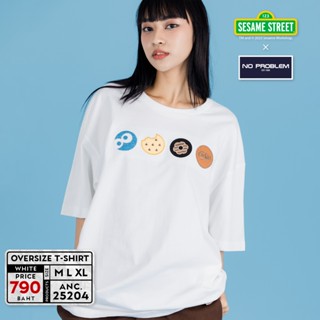 No Problem เสื้อคอกลมโอเวอร์ไซส์ รุ่น ANC25204 - LIYE LIFE H…