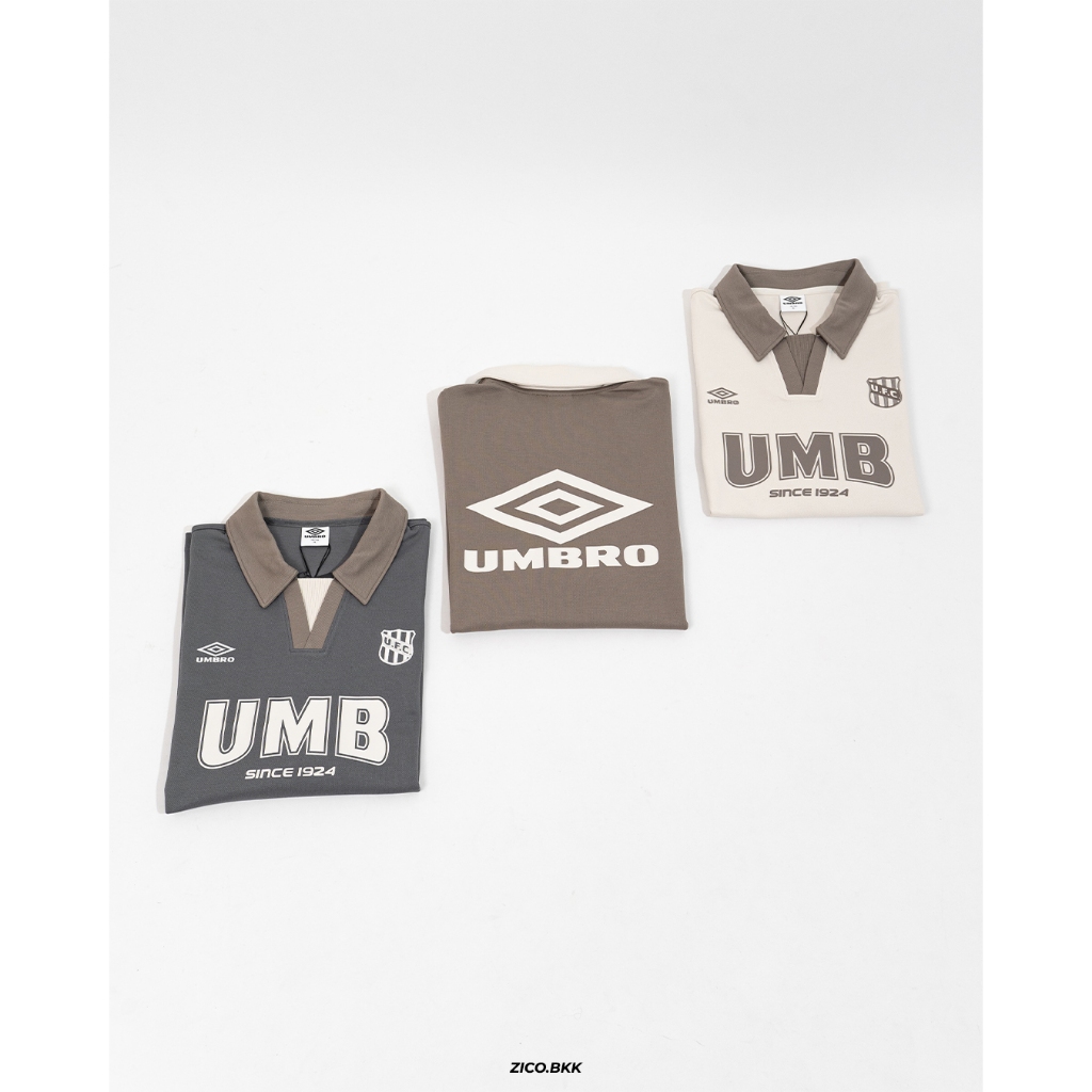 UMBRO Retro Polo (Drakrock Grey/ Rain Morning/ Gravel Brown)