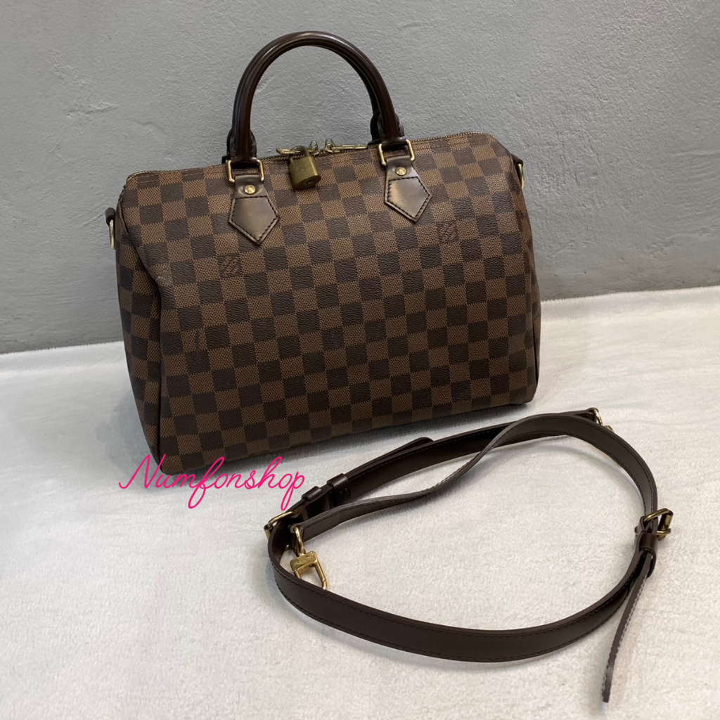 Louis Vuitton Damier Speedy 30 ปี2012 มือสองสภาพใช้งาน