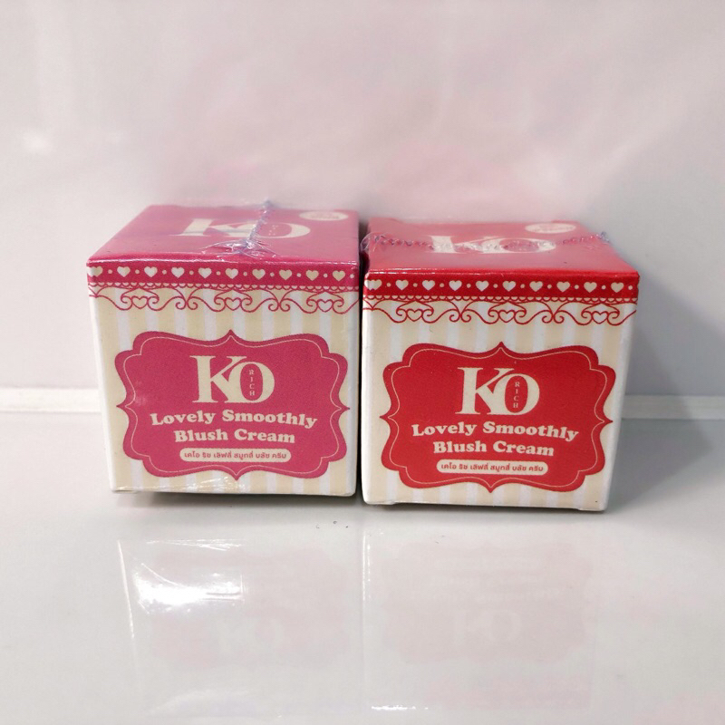 เคโอ ริช เลิฟลี่ สมูทตี้ บลัช ครีม 5 ก. KO RICH Lovely Smoothly Blush Cream