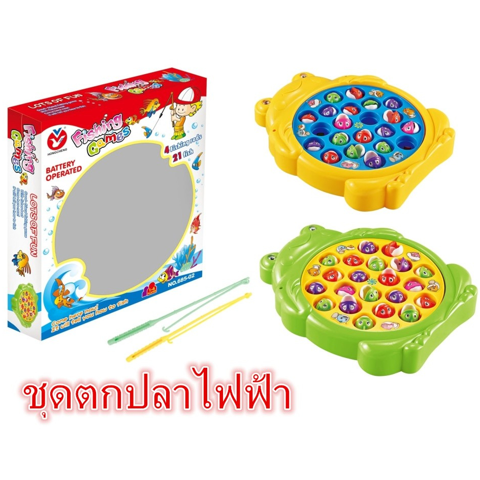 ชุดตกปลาแม่เหล็กพร้อมดนตรีไฟฟ้า ของเล่นตกปลาเพื่อการศึกษาสำหรับเด็ก