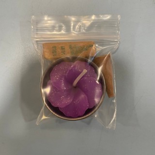 เทียน กำยาน ธูปใบ้เลข แยกชุด คละแบบ