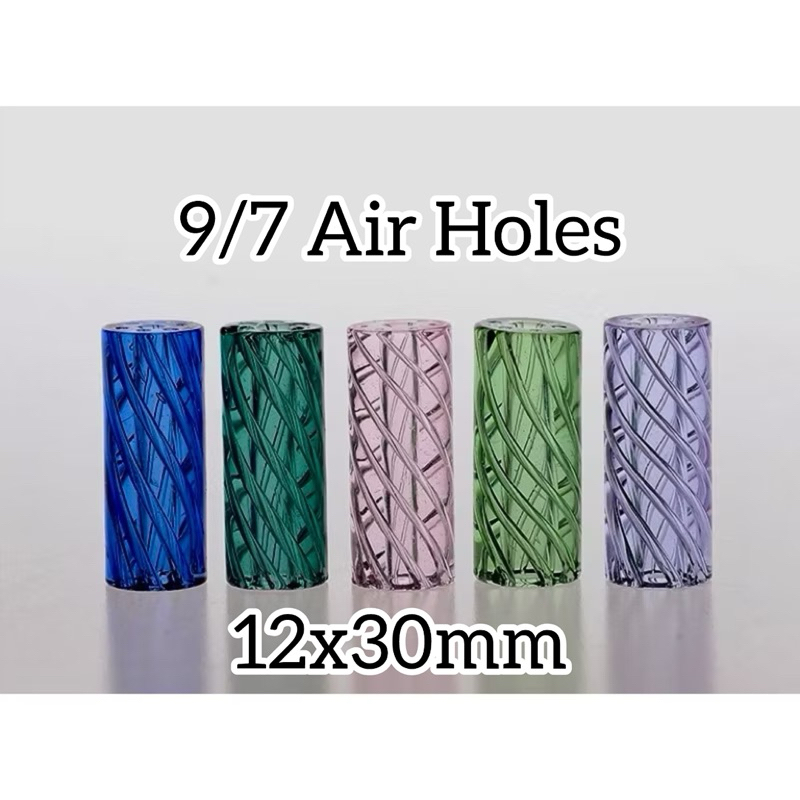 Premium Hand Crafted Twisted Glass Tрs 8x30mm 10/12x30mm