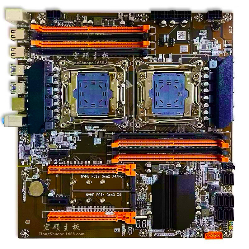 X99 เมนบอร์ด KLLISRE X99 ZX DU99D4 E-ATX LGA 2011-3 DUAL CPU ส่งไว