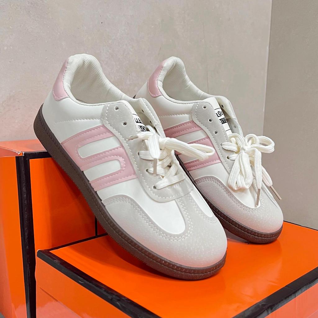 📢พร้อมส่ง📢 รองเท้าผ้าใบผู้หญิง นุ่มและเสริมความสูง PU กันน้ำ ป้องกันแสงแดดที่ระบายอากาศได้ 0115