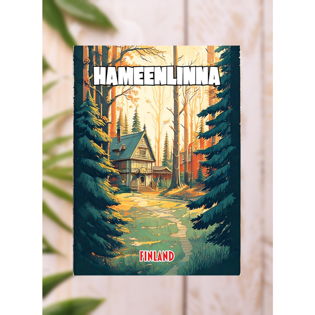 New แม่เหล็กติดตู้เย็น ฟินแลนด์ 2×3 นิ้ว ของที่ระลึก ของฝาก Souvenir Fridge Magnet Finland 2x3