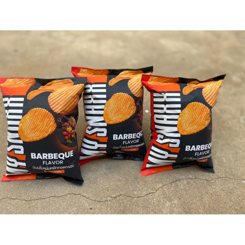 MY SNAXX มันฝรั่ง MY MATE NATE! รสบาร์บีคิว(จำนวน 3 ซอง)