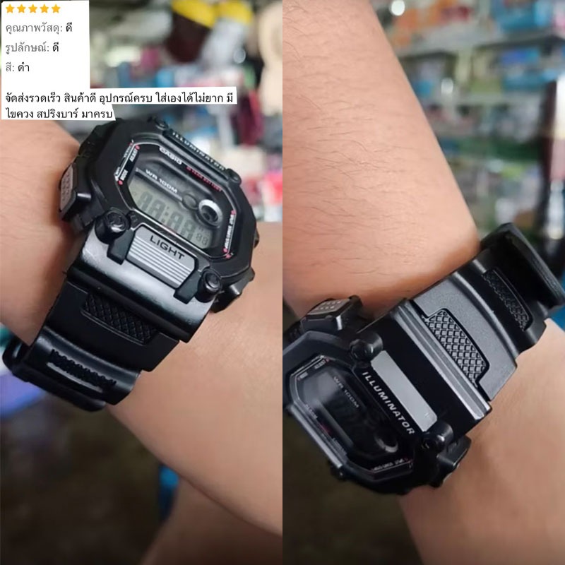 สายนาฬิกาคาสิโอ CASIO รุ่นW-735/736/737H  สายนาฬิกาขนาด 18 มม.สายนาฬิกาข้อมือผู้ชาย คุณภาพพรีเมี่ยมพร้อมอุปกรณ์เปลี่ยน รูปที่ 7