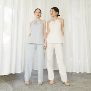 CONT | Luca Pants กางเกงขายาว เอวสูง ทรงกระบอก มีกระเป๋า 2 ข้าง
