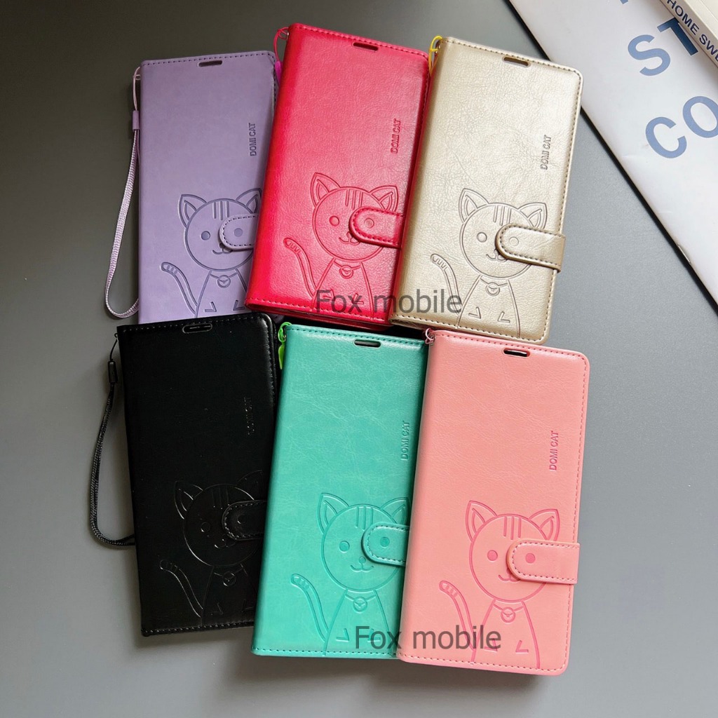 ฝาพับ Domicat Oppo Reno 15 Pro Max 5G Reno13 A6 A6T A6X A5 A5X A3 A3X A3Pro A53/A31/A12/F9/A5S/A5/A9 2020/A54 เคสใส่บัตร